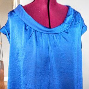 Michael Kors Cobalt Blue Scoop Neck Top NWT